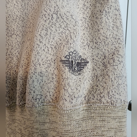 Vintage Dockers Heather Yellow Cotton Blend Mock Turtleneck Long Sleeve Pullover - Picture 5 of 7